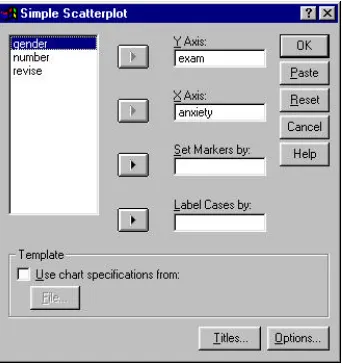 Figure 5.2: Main scatterplot dialogue box 
