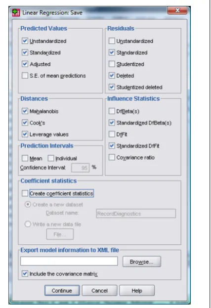 Figure   5:   Linear   regression:   plots   dialog   box   