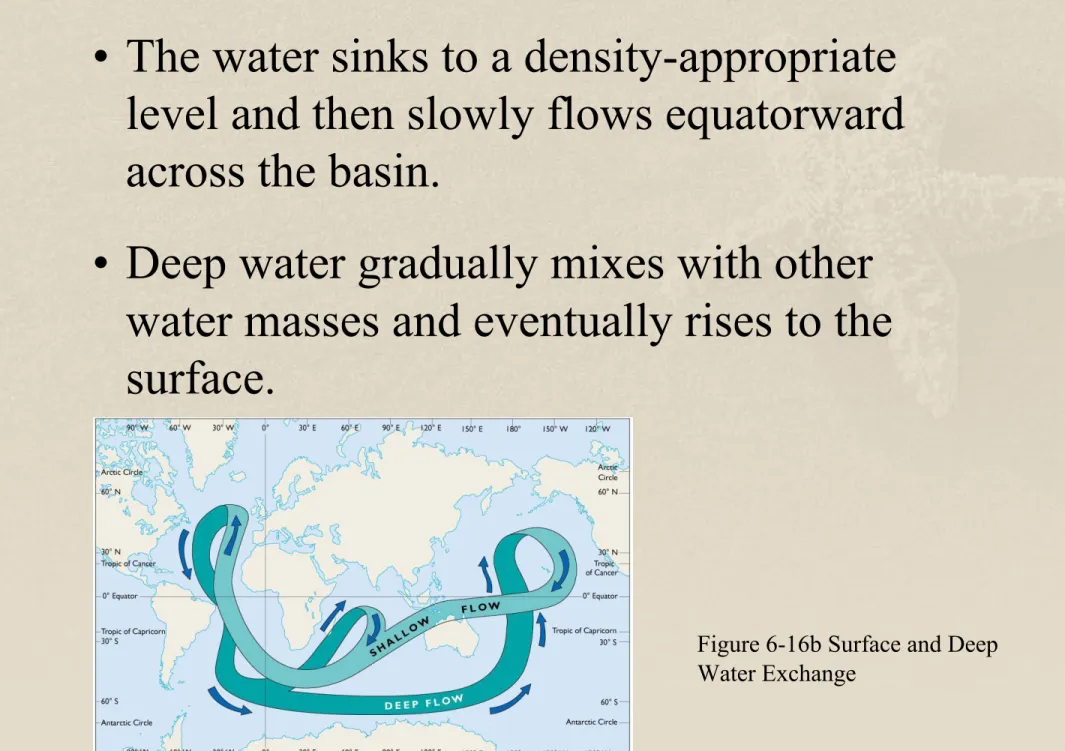 Figure 6-16b Surface and Deep  Water Exchange