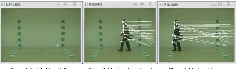 Figure 4. Initial video clipFigure.    Figure 5. Moving object detection.    Figure 6