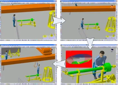 Figure 4. Man-machine engineering simulation. 