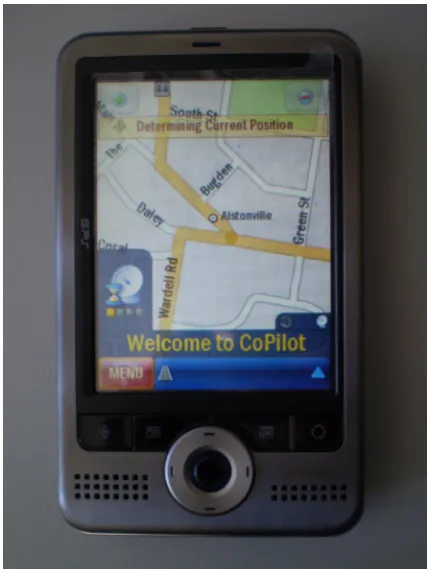 Figure 3.4 – ASUS A696 PDA Satellite Navigation System