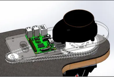 Figure 11: Acrylic LIDAR Support 