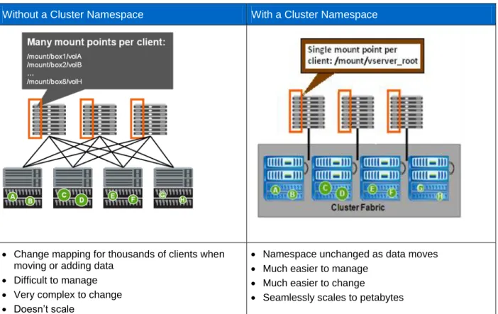Figure 1) Cluster namespace.  