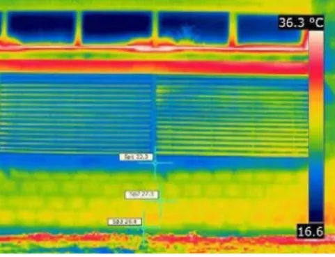 Fig. 1. Example of thermogram (building façade). 
