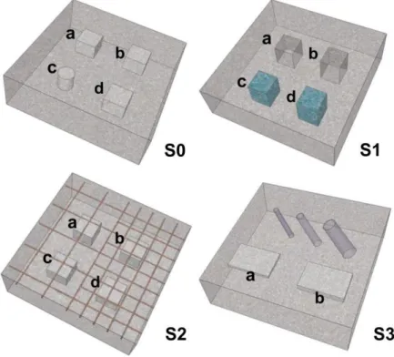 Figure 4.1: Sketches of laboratory concrete test specimens with inbuilt defects.