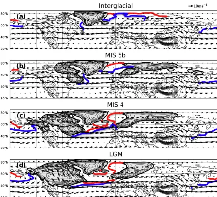 Figure 2. Evolution of the Northern Hemisphere topography over the glacial cycle (shading of ice sheets)