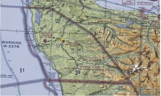 Figure 2-5. Camden Ridge MOA is an example of a military operations area. 