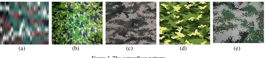 Figure 3. The camouflage patterns. 