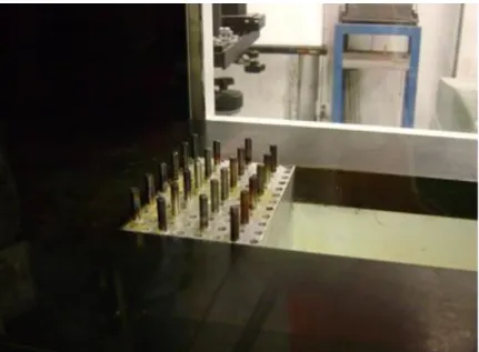 Figure 15. Configuration 12, Pin Plate in Test Section [Thiemann 2013].  