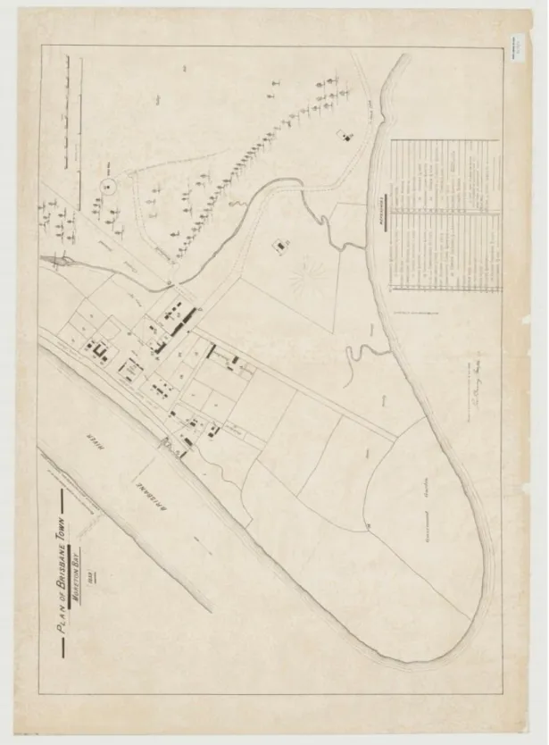 Figure 1 — Plan of Brisbane Town (George Browne, 1839) 
