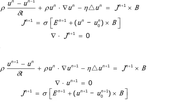Figure 1. The original boundary conditions of MHD sensor. 