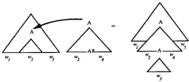 Figure 5: Adjunction in LTAG. 