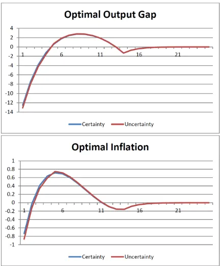 Figure 4: Time Paths under Certainty and