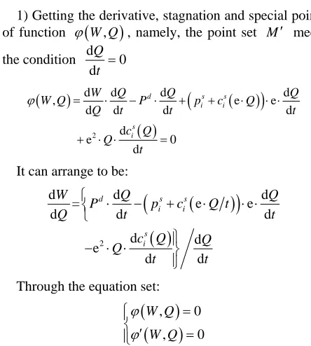 Table 1. Function value of welfare during game process.
