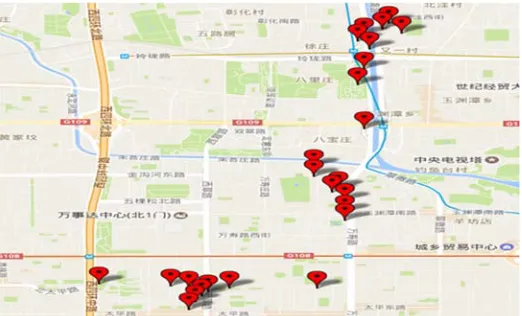 Figure 3. One of the visualization of Clustering results from 4:00 AM to 6:00 AM.   