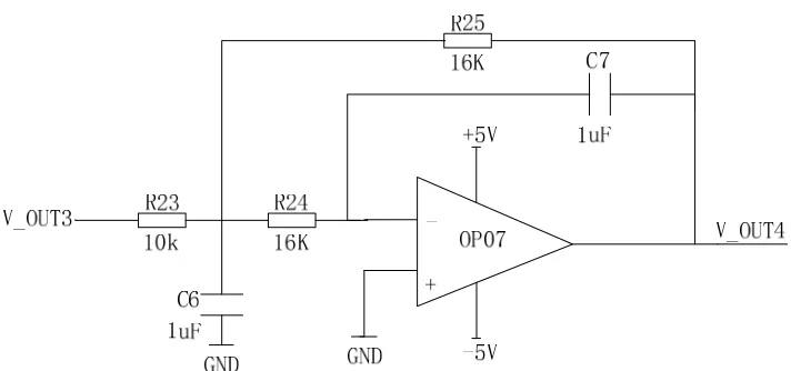 Figure 4. The low-pass filter circuit.  