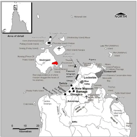 Figure 2: Locational Map Northern Peninsula Area 