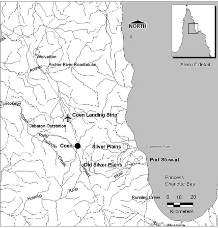 Figure 3: Location of Coen and Port Stewart 