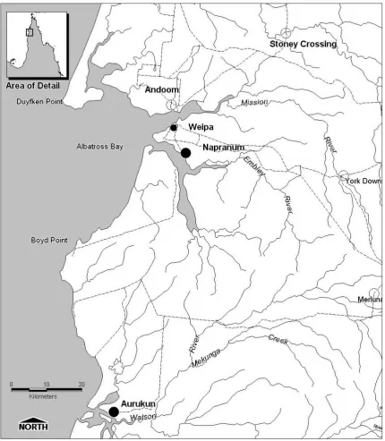 Figure 5: Locational Map Weipa and Aurukun 