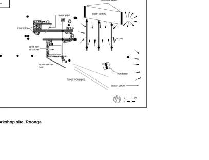 Figure 14: WWII workshop site, Roonga 