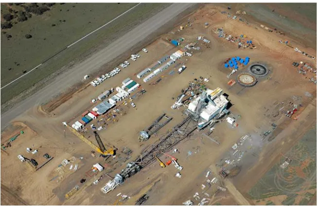 Fig. 3.3 Aerial view - Dragline shutdown site. 