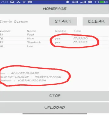 Figure 4. Automatic sign in interface. 
