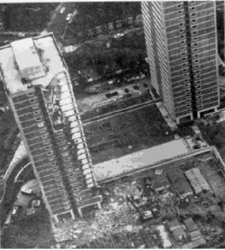 Figure 2.1 - Ronan Point Apartment Building after Collapse 