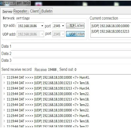 Figure 8. Data interception test screenshot.                                      Figure 9