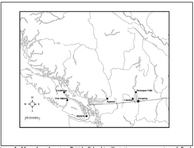 Figure 2. Map of southwestern British Columbia illustrating range expansion of Bombus vosnesenskii