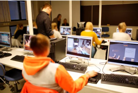 Figure 5. Gaming session in a university of applied sciences in October 2014  