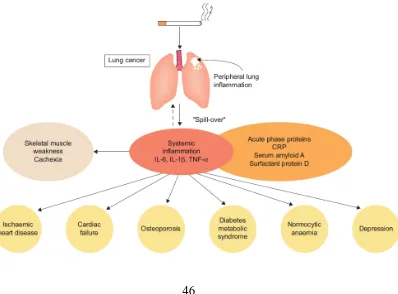 Figure 5. Pathogenesis of systemic manifestations of COPD 