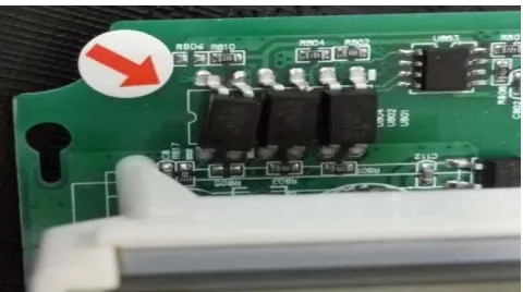Figure 1. Opticalcoupler gold wire disconnection. 