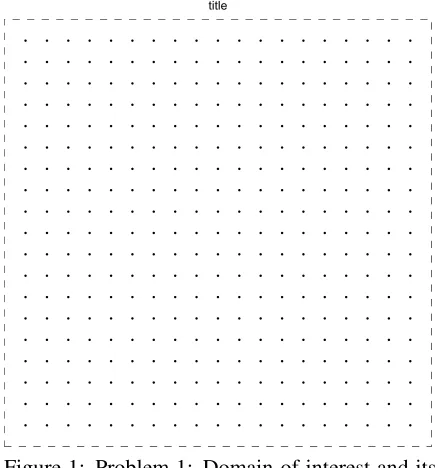 Figure 1: Problem 1: Domain of interest and itsdiscretization.