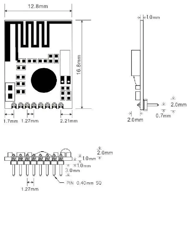 Figure 10   RFM70  DIP PACKAGE