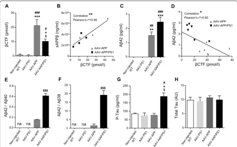 Fig. 2 Exogenous human APP is processed following the amyloidogenic pathway, 3 months after injection