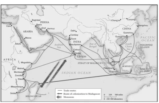 Figure 5. Indian Ocean trade route. 