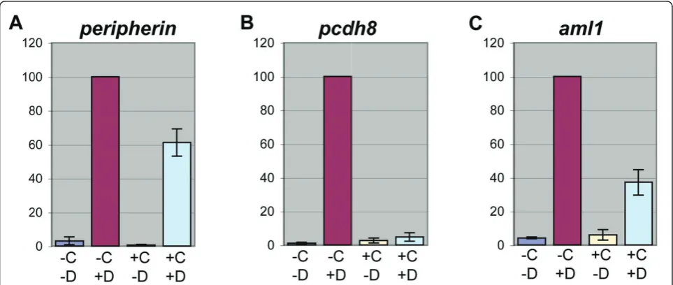 Figure 6 The identification of direct and indirect candidate targets of EBF3 by RT-QPCR
