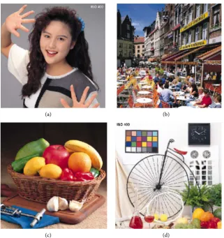 Figure 4. Images used as objects in simulation. (a) Image A; (b) Image B; (c) Image C; (d) Image D