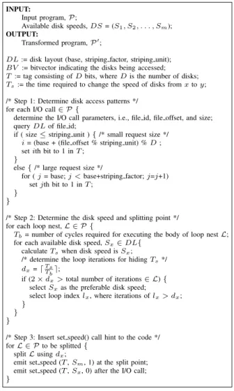 Fig. 5. Disk power state diagram for the applications in Figure 4. (a) A1 and (b) A2. The disk is assumed to have four discrete speeds; 6K, 9K, 12K, and 15K.