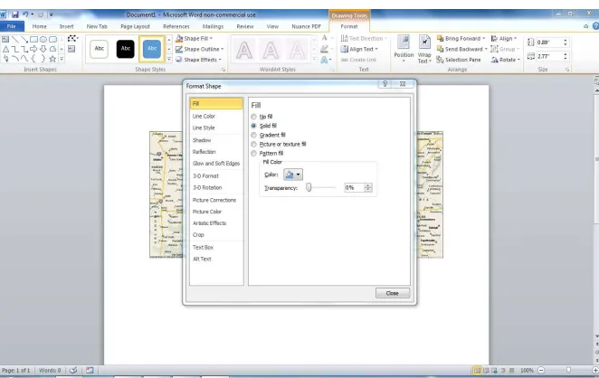 Figure 2.10This ﬁgure shows the Microsoft Ofﬁce dialog box for formatting a shape.