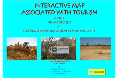 Figure 18 : PowerPoint Slide no. 1 Interactive Map Associated with Tourism 