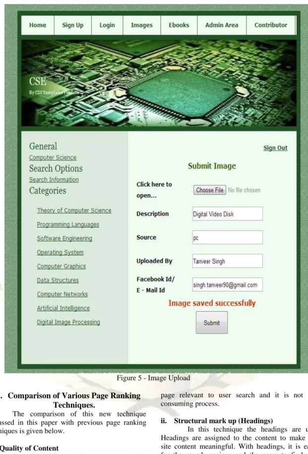 Figure 5 - Image Upload 