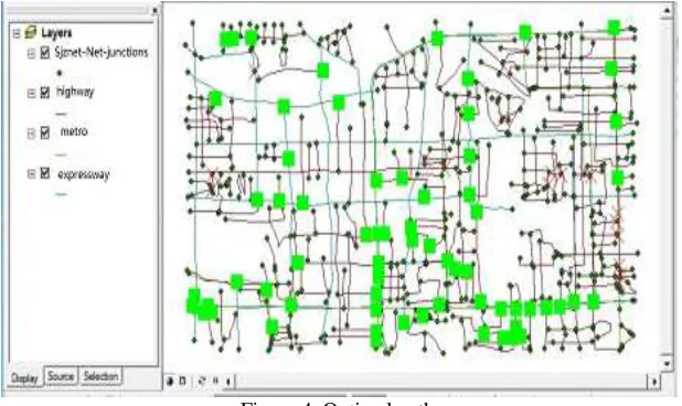 Figure 4. Optimal path. 