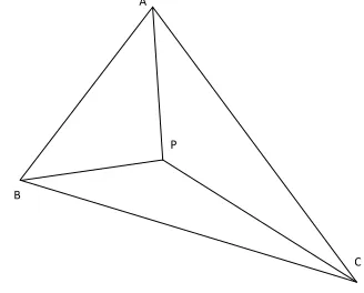 Figure 3. Barycentric coordinate system. 