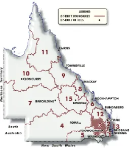 Figure 2.1    Main Roads Districts Map 