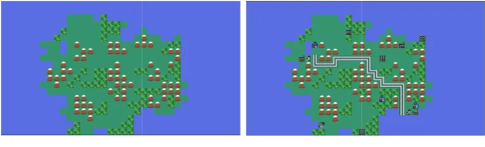 Figure 5: MapGen demo after different algorithmsFigure 5: MapGen demo after different algorithms 
