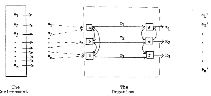 Fig. 3: Schematic Diagram of the environment, the Stimulus, the Organism and its 