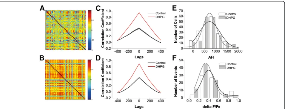 Figure 8 The effect of 3,5-DHPG on the synchronous activity of amygdala neurons in DBA/2 mice