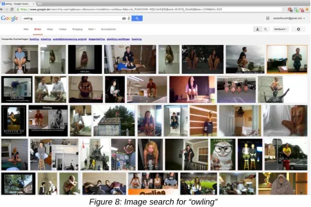 Figure 8: Image search for “owling” 